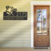 DINOZOZO Personalized Peeking Cow Farm Animal Ranch V1 Address Sign Custom Metal Signs2