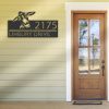 DINOZOZO Personalized Peeking Donkey Farm Animal Ranch Address Sign Custom Metal Signs3 1