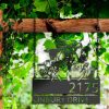 DINOZOZO Personalized Peeking Farm Animals Farmhouse Ranch Address Sign Custom Metal Signs2