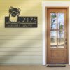 DINOZOZO Personalized Peeking Ferret Address Sign Custom Metal Signs3