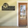 DINOZOZO Personalized Peeking Flying Squirrel Address Sign Custom Metal Signs3