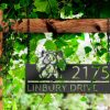 DINOZOZO Personalized Peeking Hamster Address Sign Custom Metal Signs2