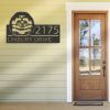 DINOZOZO Personalized Peeking Hedgehog Address Sign Custom Metal Signs3