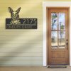 DINOZOZO Personalized Peeking Kangaroo Address Sign Custom Metal Signs3