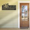 DINOZOZO Personalized Peeking Lion Address Sign Custom Metal Signs3