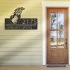 DINOZOZO Personalized Peeking Parrot Address Sign Custom Metal Signs3