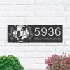 DINOZOZO Personalized Peeking Pig Farm Animal Ranch Address Sign Custom Metal Signs