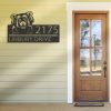 DINOZOZO Personalized Peeking Red Panda Address Sign Custom Metal Signs3