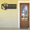 DINOZOZO Personalized Pelican Bird Address Sign Custom Metal Signs3