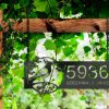 DINOZOZO Personalized Pigeon Bird on Tree Branch Address Sign Custom Metal Signs2