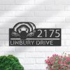 DINOZOZO Personalized Platypus Address Sign Custom Metal Signs