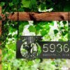 DINOZOZO Personalized Raccoon Address Sign Custom Metal Signs2