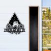 DINOZOZO Personalized Reading Frog Address Sign Custom Metal Signs