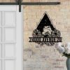 DINOZOZO Personalized Reading Frog Address Sign Custom Metal Signs2