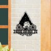 DINOZOZO Personalized Reading Frog Address Sign Custom Metal Signs3