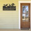 DINOZOZO Personalized Safari Scene Address Sign Custom Metal Signs3