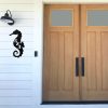 DINOZOZO Personalized Sea Horse Coastal Beach House Address Sign Custom Metal Signs3