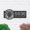 DINOZOZO Personalized Sea Turtle Address Sign Custom Metal Signs