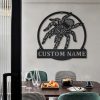 DINOZOZO Personalized Spider Tarantula Name Sign Custom Metal Signs2