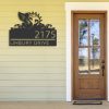 DINOZOZO Personalized Swan Couple Address Sign Custom Metal Signs3