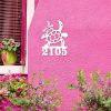 DINOZOZO Personalized Turtle and Baby Coastal Beach House Address Sign Custom Metal Signs3
