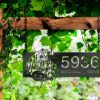DINOZOZO Personalized Wolf on Full Moon Address Sign Custom Metal Signs2