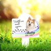 DINOZOZO Rainbow Brigde Custom Dog Cat Photo Until We Meet Again Pet Grave Marker Garden Stakes Pet Memorial Gift Custom Metal Signs3
