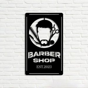 DINOZOZO Retro Barber Shop Hair Stylist Business Custom Metal Signs4