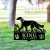 DINOZOZO Saluki Dog Grave Marker Garden Stakes Dog Sympathy Gift Cemetery Decor Memorial Custom Metal Signs