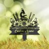 DINOZOZO Scientist Chemist Grave Marker Memorial Sign with Stake Sympathy Gifts for Loss of Loved One Custom Metal Signs