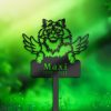 DINOZOZO Selkirk Rex Cat Grave Marker Garden Stakes Cat Memorial Gift Cemetery Decor Custom Metal Signs2