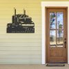 DINOZOZO Semi Truck Address Sign Business Custom Metal Signs2