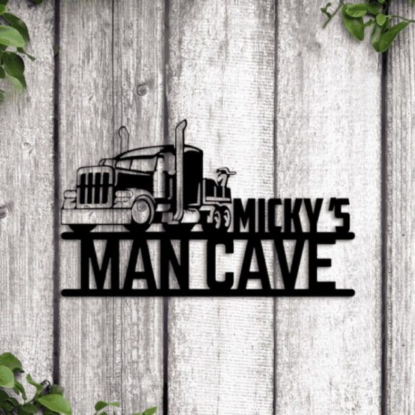DINOZOZO Semi Truck Driver Man Cave Business Custom Metal Signs