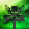 DINOZOZO Semi Truck Driver Memorial Yard Stake Custom Metal Signs3
