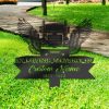 DINOZOZO Semi Truck Driver Memorial Yard Stake Custom Metal Signs4