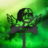 DINOZOZO Shih Tzu Dog Grave Marker Garden Stakes Dog Memorial Gift Cemetery Decor Custom Metal Signs2