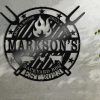 DINOZOZO Smokehouse Kitchen Modern BBQ Grill Sign Outdoor Decor Custom Metal Signs