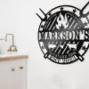 DINOZOZO Smokehouse Kitchen Modern BBQ Grill Sign Outdoor Decor Custom Metal Signs2