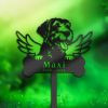 DINOZOZO Spinone Italiano Dog Grave Marker Garden Stakes Dog Memorial Gift Cemetery Decor Custom Metal Signs2