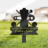 DINOZOZO Tailor Grave Marker Memorial Sign with Stake Sympathy Gifts for Loss of Loved One Custom Metal Signs2