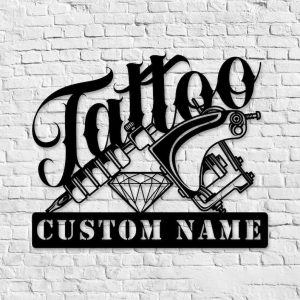 DINOZOZO Tattoo Artist Wall Art Business Custom Metal Signs2