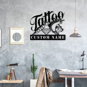 DINOZOZO Tattoo Artist Wall Art Business Custom Metal Signs4