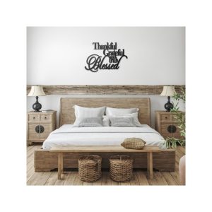 DINOZOZO Thankful Grateful and Truly Blessed Bible Verse Custom Metal Signs2