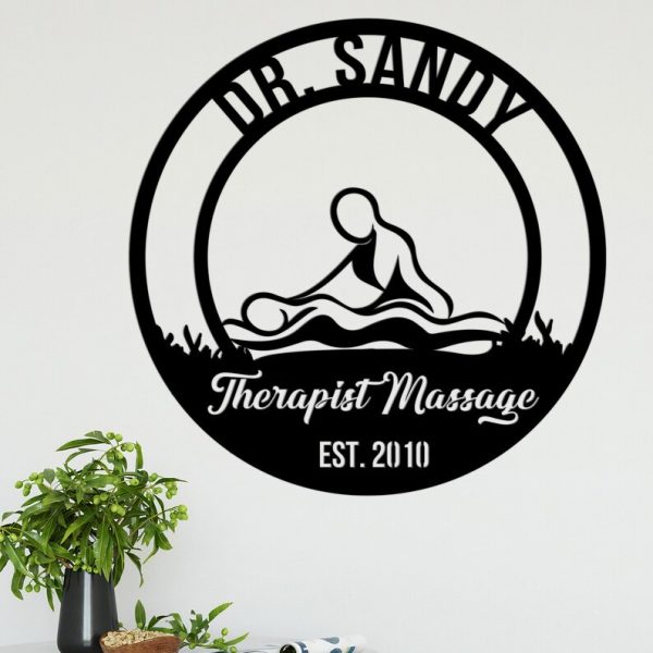 DINOZOZO Therapist Massage Business Custom Metal Signs