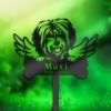 DINOZOZO Tibetan Terrier Dog Grave Marker Garden Stakes Dog Memorial Gift Cemetery Decor Custom Metal Signs2