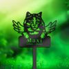 DINOZOZO Tortoiseshell Cat Tortie Cat Grave Marker Garden Stakes Cat Memorial Gift Cemetery Decor Custom Metal Signs2