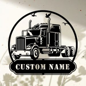 DINOZOZO Truck Driver Trucking Company Business Custom Metal Signs