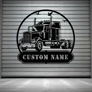DINOZOZO Truck Driver Trucking Company Business Custom Metal Signs3