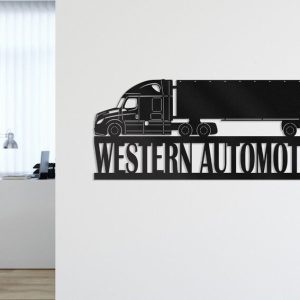 DINOZOZO Trucking Company Automotive Truck Driver Business Custom Metal Signs2 1
