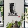 DINOZOZO US Flag BBQ Sign Backyard Grill Patio Custom Metal Signs4